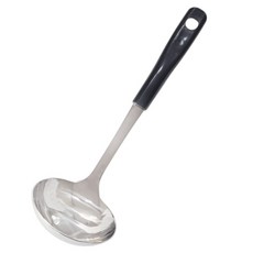 Kitchen Blooming 不鏽鋼 304 湯勺, BLACK(手柄), 1個