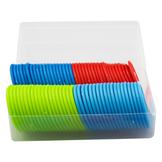 B2WING遊戲籌碼撲克籌碼 4種*20入組 80入, 1組, 藍色、天空、紅色、綠色