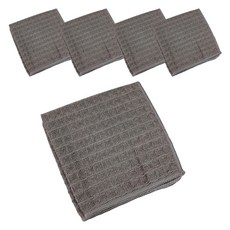 PEONIST 鬆餅格廚房抹布, 5個, 灰色