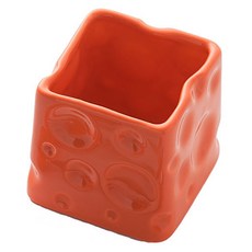 Mondspot Objet 陶瓷起司甜點叉餐具筒 YY57437, 橘色, 1個