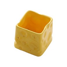 Mondspot Objet 陶瓷起司甜點叉餐具筒 YY57437, 黃色, 1個