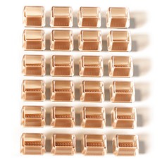 마켓감성 스툴 의자 저소음캡 직사각, 갈색, 24개