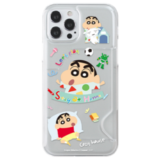 코쿼드 짱구 개구쟁이 반투명 카드 슬림 휴대폰 케이스