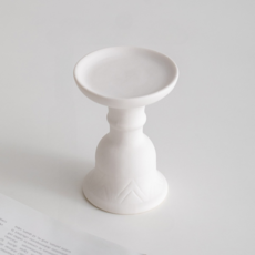 Misoroun 現代簡約燭台 type2 8 x 11 cm, 白色