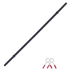 아리프 경량 직선 바벨 역기봉 원판 직경 28mm용 1300mm + 마구리 2p, 4.3kg, 1개, 블랙