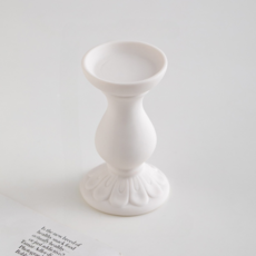 Miso-roun 現代簡約燭台 type4 7.3 x 15 cm, 白色