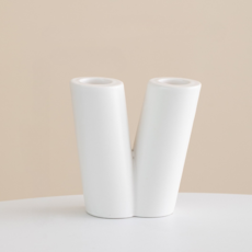 미소로운 LOVE 인테리어 캔들홀더 V 9.5 x 13 cm, 화이트