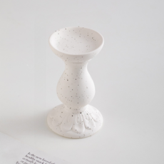 Miso-roun 現代簡約燭台 type4 7.3 x 15 cm, 白色圓點