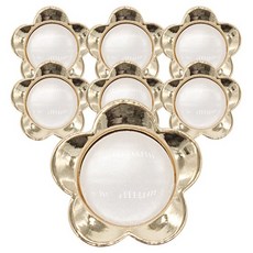 Button King 東大門鈕扣王 花片鈕扣 25mm, 白色G, 7個