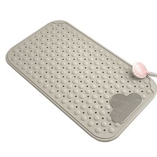 Mondspot 浴室防滑雲朵洗腳矽膠浴缸淋浴墊 RB20789, 灰色, 1個