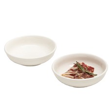 YOON CERAMICS Maison Objet Dangdang 中型配菜碟, 白色, 2個