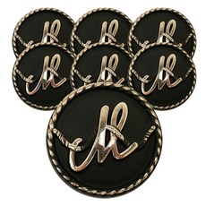 Button King 東大門鈕扣王 Maison 鈕扣 15mm, 黑色拋光G, 7個