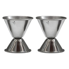 Mrs. Home 雞尾酒量酒器 3號 35 x 50 ml, 銀色, 2個