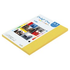 paperculture Print Pro 薄彩色影印紙 No.06 深黃色 120g 80張, A3, 1個