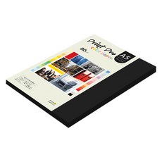 종이문화 프린트프로 칼라복사지 80g No 32 블랙, 125개, A5