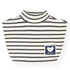 Milk Baby 嬰幼兒條紋疊穿半高領T恤