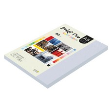 종이문화 프린트프로 칼라복사지 80g No 19 미스티블루, A5, 125개