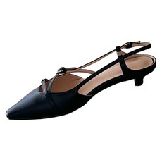 피체 여성용 크로스 벨티드 슬링백 구두 3cm Fi3214