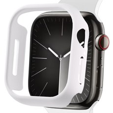 심플리로어 PC 프레임 스마트워치 케이스, 1개, 화이트