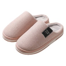 Alleophom 簡約刷毛室內居家拖鞋, 1個, 淺粉色