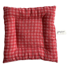 清爽格紋系列餐桌杯墊, 類型1, 1個