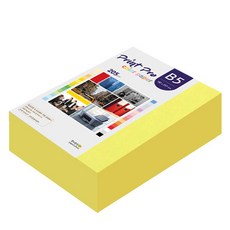 paperculture Print Pro 加厚彩色影印紙 No.07 鮮黃色 205g 264張, B5, 1個