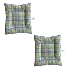 清新格紋系列餐桌杯墊, 類型8, 2個