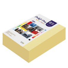 paperculture PrintPro 厚磅彩色影印紙 No.05 黃色 205g 264張, B5, 1個
