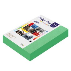 종이문화 프린트프로 두꺼운 칼라복사지 No.11 딥그린 205g 200p, 1개, A4