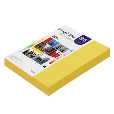 paperculture Print Pro 厚磅彩色影印紙 No.06 深黃色 205g 132張, B4, 1個