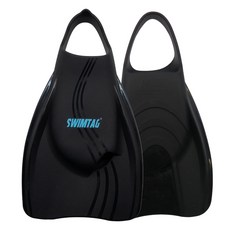 OCEANTAG SWIM TAG Impact 短蛙鞋, 黑色