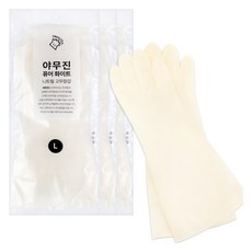 YAMUJIN Pure 白色丁腈橡膠手套 雙手組, 3套, 大(L), 白色