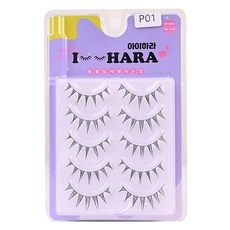 IHara Petit Up 一體成形假睫毛 P01 2入 5對, 黑色, 1個