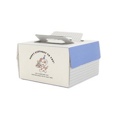 헬로우모리스 축하해멍멍 기본 케익박스 1호 + 받침 세트, 혼합색상(케익박스) + 화이트(케익받침), 3개