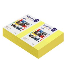 paperculture Print Pro 厚磅彩色影印紙 No.07 鮮黃色 205g 400張, 1個, A5