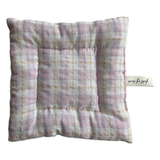 清爽格紋系列餐桌杯墊, 類型2, 1個