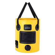 언헤브 설거지 접이식 캠핑 방수 가방, 01 옐로우