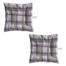 清爽格紋系列餐桌杯墊, 類型5, 2個