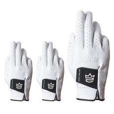 SaintMiller 女款TOUR PRO全羊皮高爾夫手套, 黑色(左手用), 3個