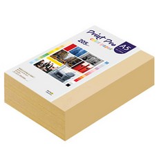종이문화 프린트 프로 두꺼운 칼라복사지 205g No.03 베이지, A5, 400개
