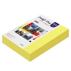 종이문화 프린트 프로 두꺼운 칼라복사지 205g No.07 후레쉬옐로우, 200개, A4