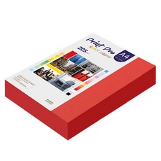 paperculture Print Pro 厚磅彩色影印紙 205g No.29 紅色, A4, 200個