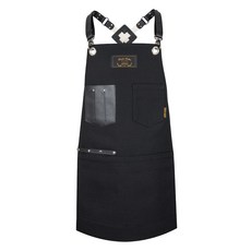 Kandeo Leather 迪歐圍裙 M, 黑色, 1個