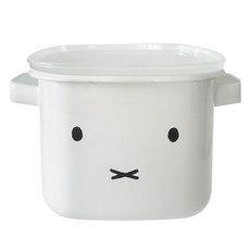 EJIRY Miffy 電磁爐方形鍋 1.5L, 14cm, 白色, 1個