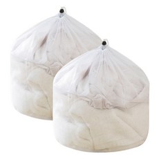 Bringen 大容量福袋洗衣袋 細密網眼 30 x 40 cm, 白色, 2個