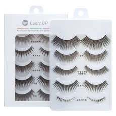 Lash UP 化妝練習用假睫毛 5款 x 2p 組, 單一顏色, 1個