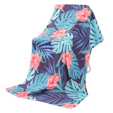 Allode 便攜式圖案柔軟瑜珈巾, 1個, 24 神秘叢林