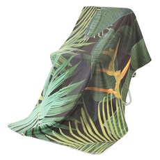 Allode 便攜式圖案柔軟瑜珈巾, 1個, 07 叢林之森