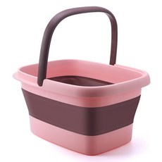 PEONIST 折疊式浴室泡腳多功能臉盆, 1個, 粉紅色