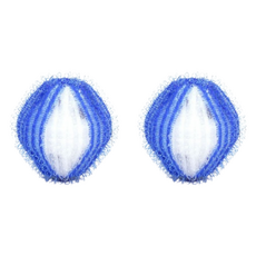 Kingsroad 滾筒洗衣球, 01 藍白色 3.5cm, 2個